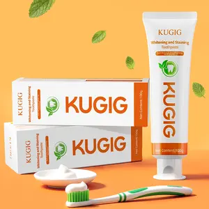 KUGIG Toothpaste Fluoride-Free Whitening Toothpaste for Gum Care, Helps Brighten Teeth, Supports Gum Comfort, Fresh Breath, Gentle Daily Oral Care for Sensitive Teeth