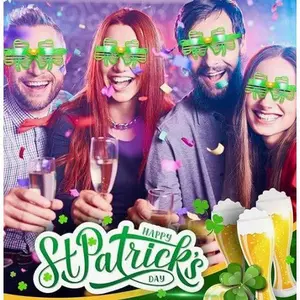 Shamrock Shutter Glasses - 1980's - Light Up - St Patrick's - Costume Accessory