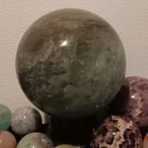 flourite sphere bowling ball sized