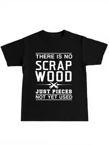 Woodworking T-Shirt, Unisex Casual Fitted Short Sleeve Top, Ideal for Woodworkers & DIY Enthusiasts, Durable Cotton Blend Fabric