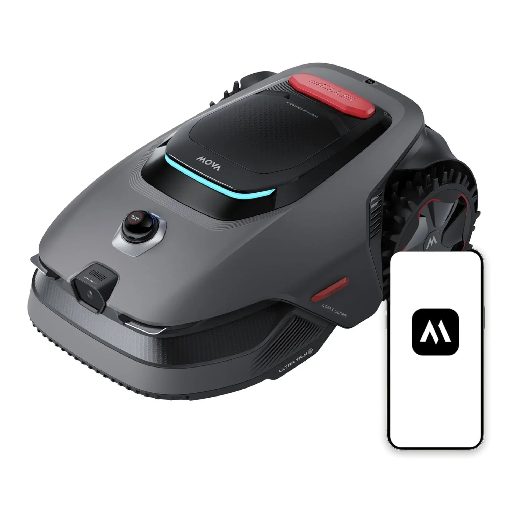 MOVA LiDAX Ultra 2000 Robot Lawn Mower - 360 3D LiDAR w/ AI Vision Auto-Mapping