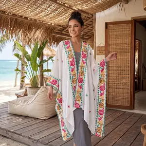 Must-Have Boho Kimono! Embroidered, Lightweight, Perfect for Beach, Date & Everyday style