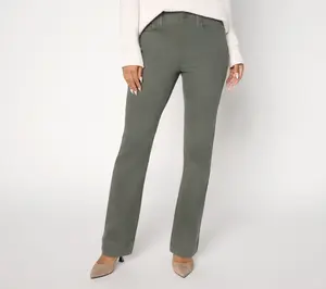 NYDJ Regular Barbara Bootcut Double Button Full Length Jeans