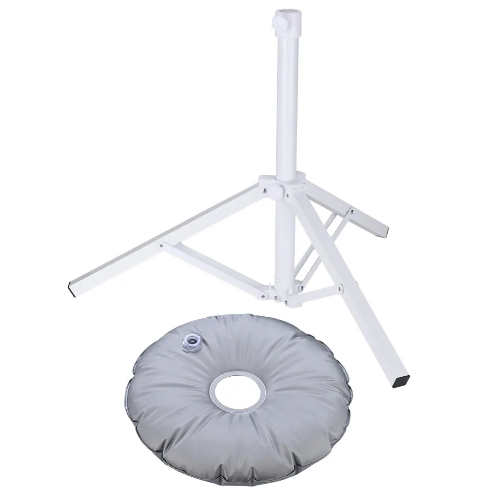 LAGarden Portable Umbrella Stand Fillable Base for Poles D 1 1/4"