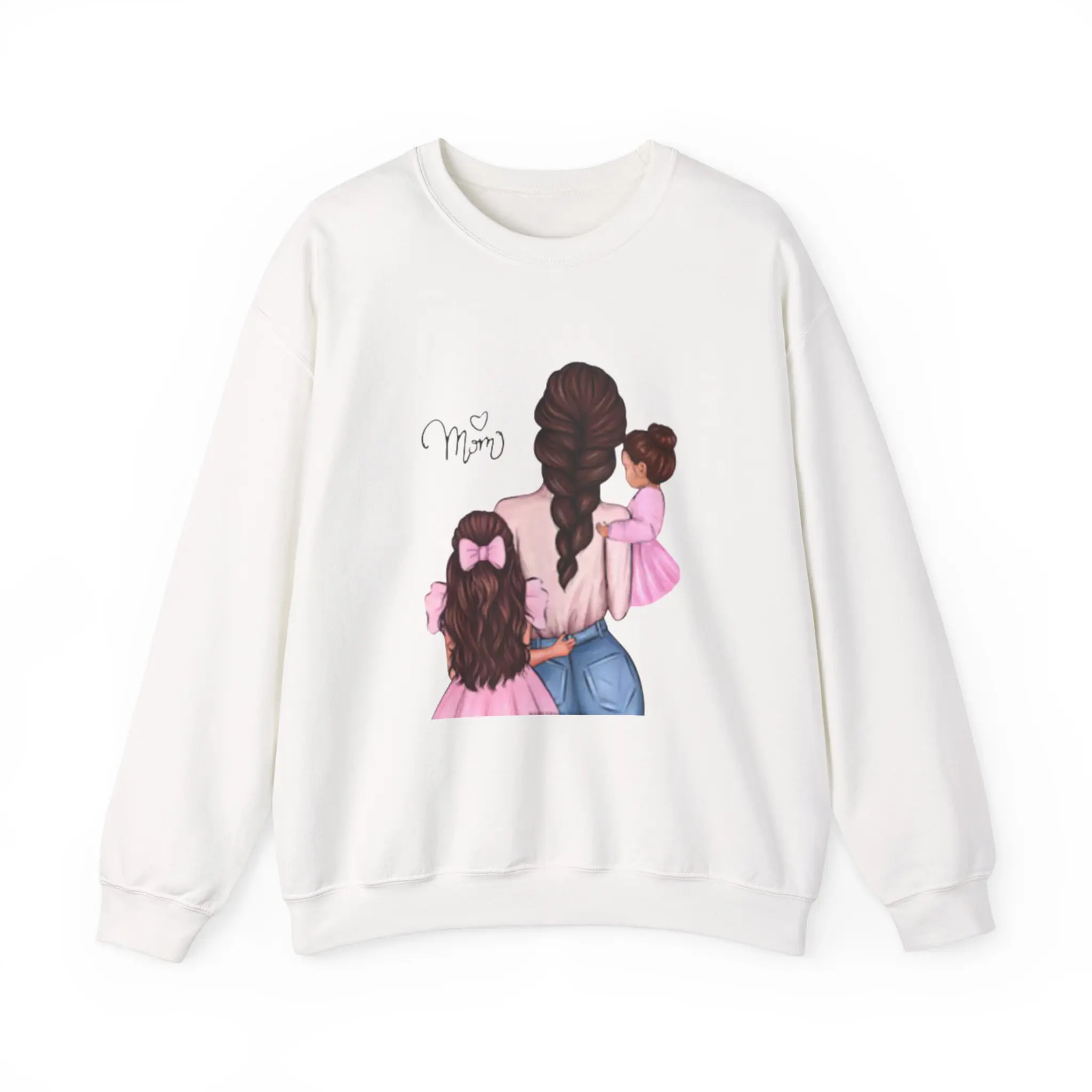 Mommy and Me Crewneck Sweatshirt, Cute Gift for Moms, Family Matching Outfits, Girly Sweatshirt, Mother Daughter Love