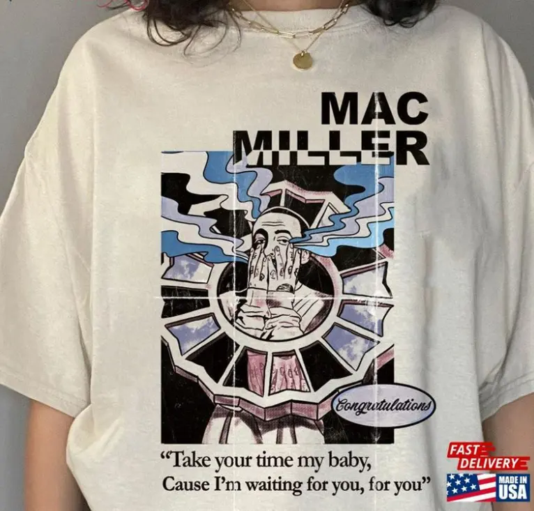 Mac Miller Apparel, Mac Miller Graphic T-Shirt, Hip Hop Rap Urban Streetwear Shirt, Retro 90s Rap Aesthetic Design, Hip Hop Rapper Quote Apparel Style Concert Clothing for Men Women