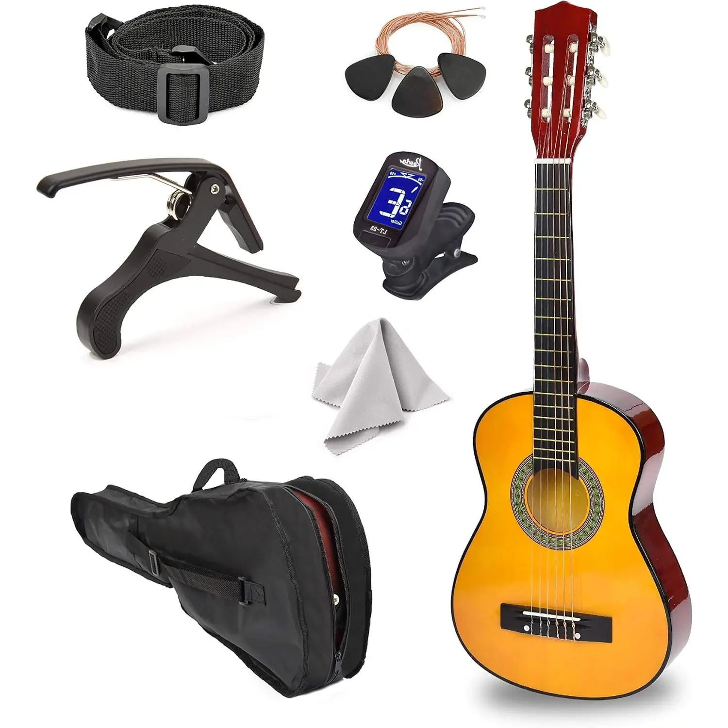 30" Left Handed  Guitar with Case and Accessories for /Girls/Boys/Teens/Beginners ()