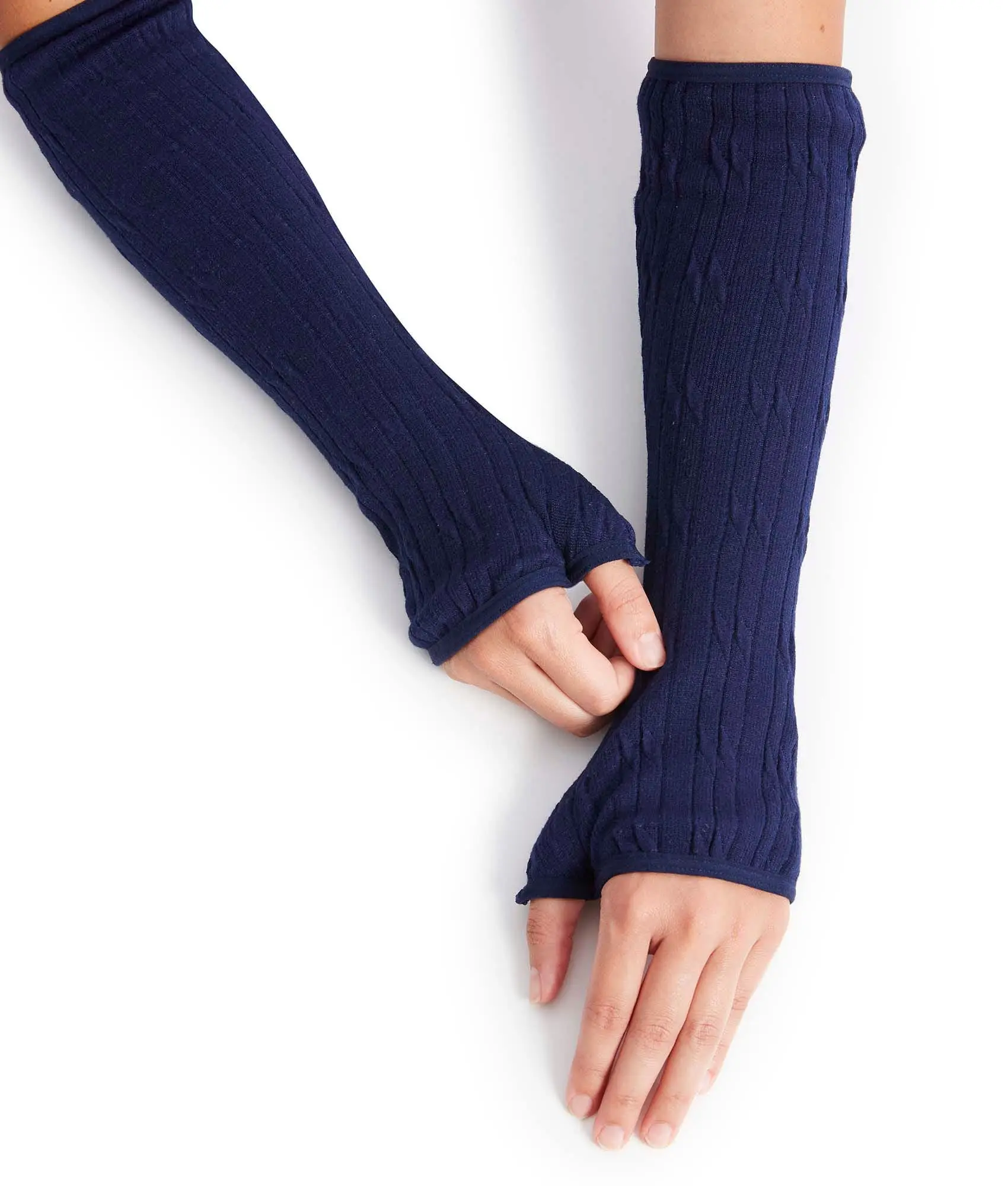 Unisex Cable Knit Arm Warmers - Sports Arm Cuffs, Outdoor Sports Support Sleeves