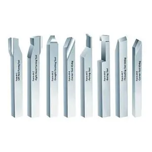 Precise 8-Piece High Speed Steel Lathe Turning Tool Set, 3/8" x 4" Heat-Treated Tools with Ground Shanks for Lathe Operations