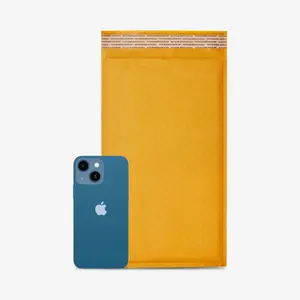 IPACKNOW 100 PC #1 7..25x12 Inches 100 Pack Inches Kraft Bubble Mailers Yellow Shipping Padded Envelopes Self Seal Waterproof Cushion Envelopes