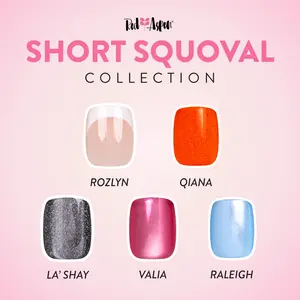 Red Aspen Acrylic Short Squoval Press On Nails for a Salon-Quality Manicure at Home