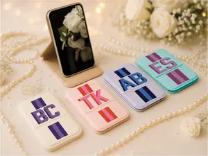 Personalized Compact Mirror – Custom Initial Travel Makeup Mirror (Perfect Gift)