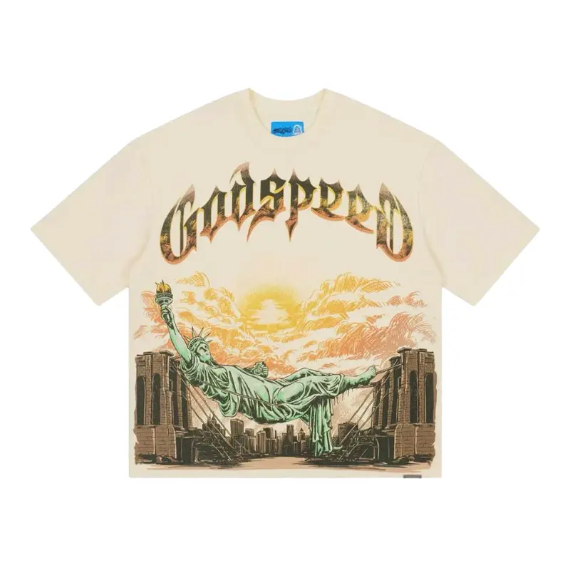 Godspeed Burnt Bridges 2.0 Bone Tee - Men's, Streetwear, Shortsleeve