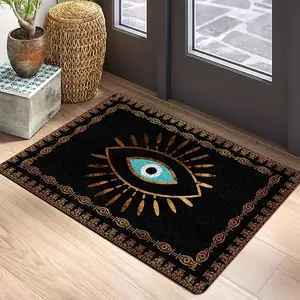[JIT]  Evil Eye Pattern Welcome Door Mat, Home Decor Carpet/rug, Home Decorative Rugs, Suitable for Living Room, Bedroom, Kitchen, Household Decoration