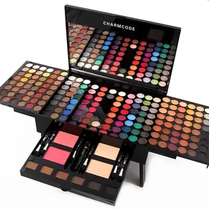 Make up Palette Set Kit for  Eyeshadow Facial Blusher Eyebrow Powder Face, Eyeliner Pencil a Mirror All-In-One