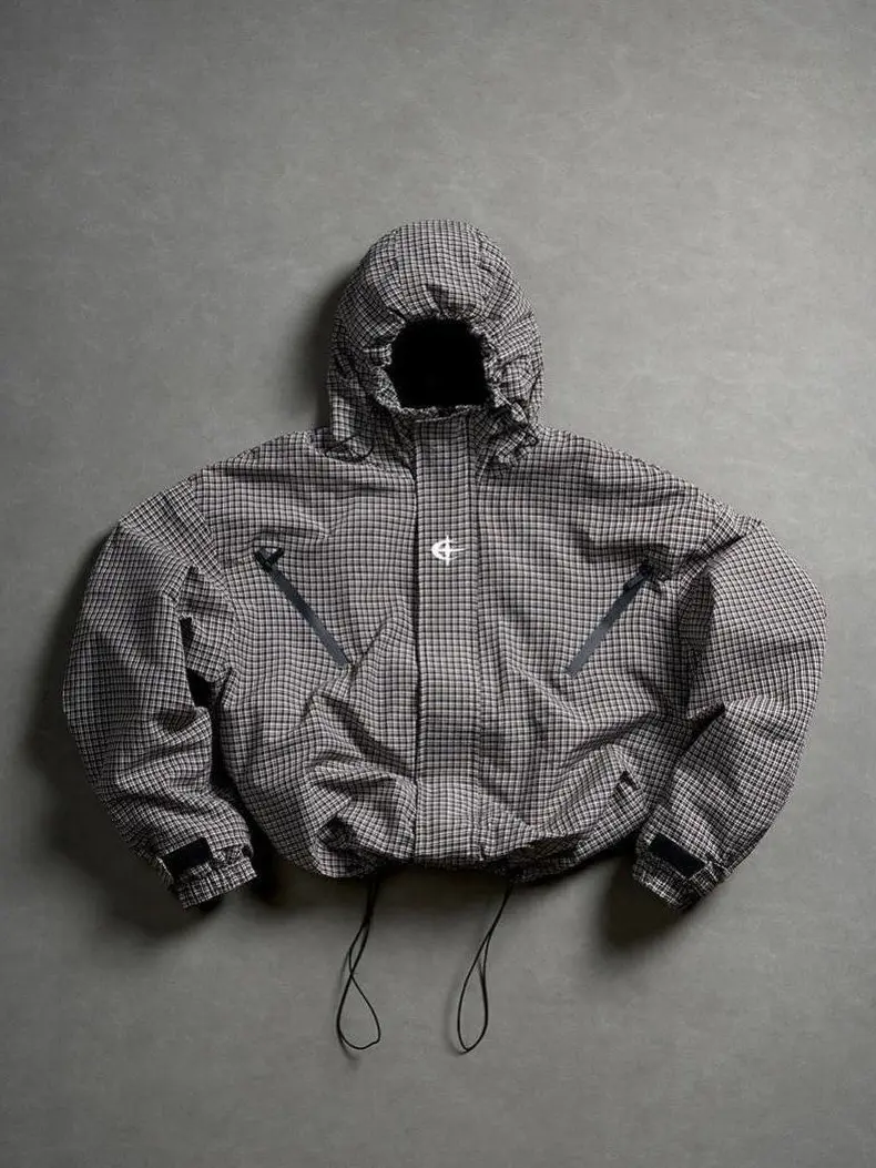 Men's Lightweight Hooded Windbreaker Jacket, Khaki Color,  Casual Outdoor Sports Coat for Running, Hiking, and Travel