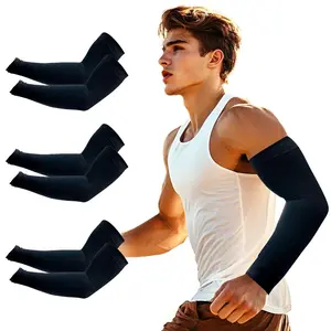 3 Pairs UV Protection Cooling Arm Sleeves for Men and Women UPF 50 Sun Sleeve