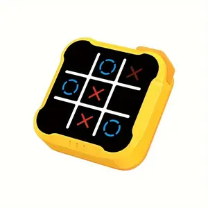 3 in 1 Portable Electronic Tic Tac Toe Game Console, Battery Powered Handheld Game Console, Educational Toy for Home Entertainment & Party Protection