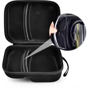 Eva Earphone/goggles Storage Bag, Durable Portable Professional Shooting Protection Headset Case, Suitable for Glasses Box Only