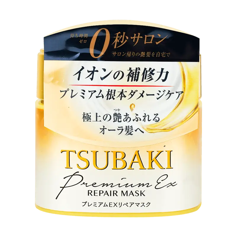 Tsubaki Premium Repair Hair Mask 180g - Hair Mask Moisture Deeply Penetrates Hair Salon Treatment Oil Shampoo Moisturizer Hydrating Intensive Haircare