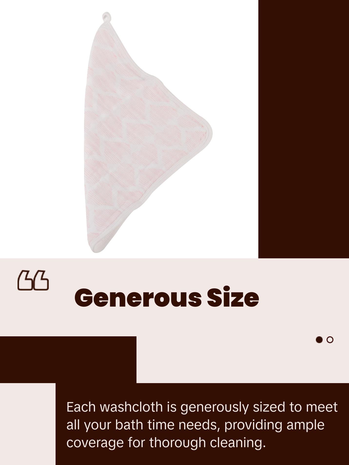 Pop of Pink Wash Cloth set 3PK