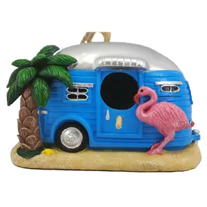Santa's Workshop Inc. 7.25" Resin Vacation RV Birdhouse