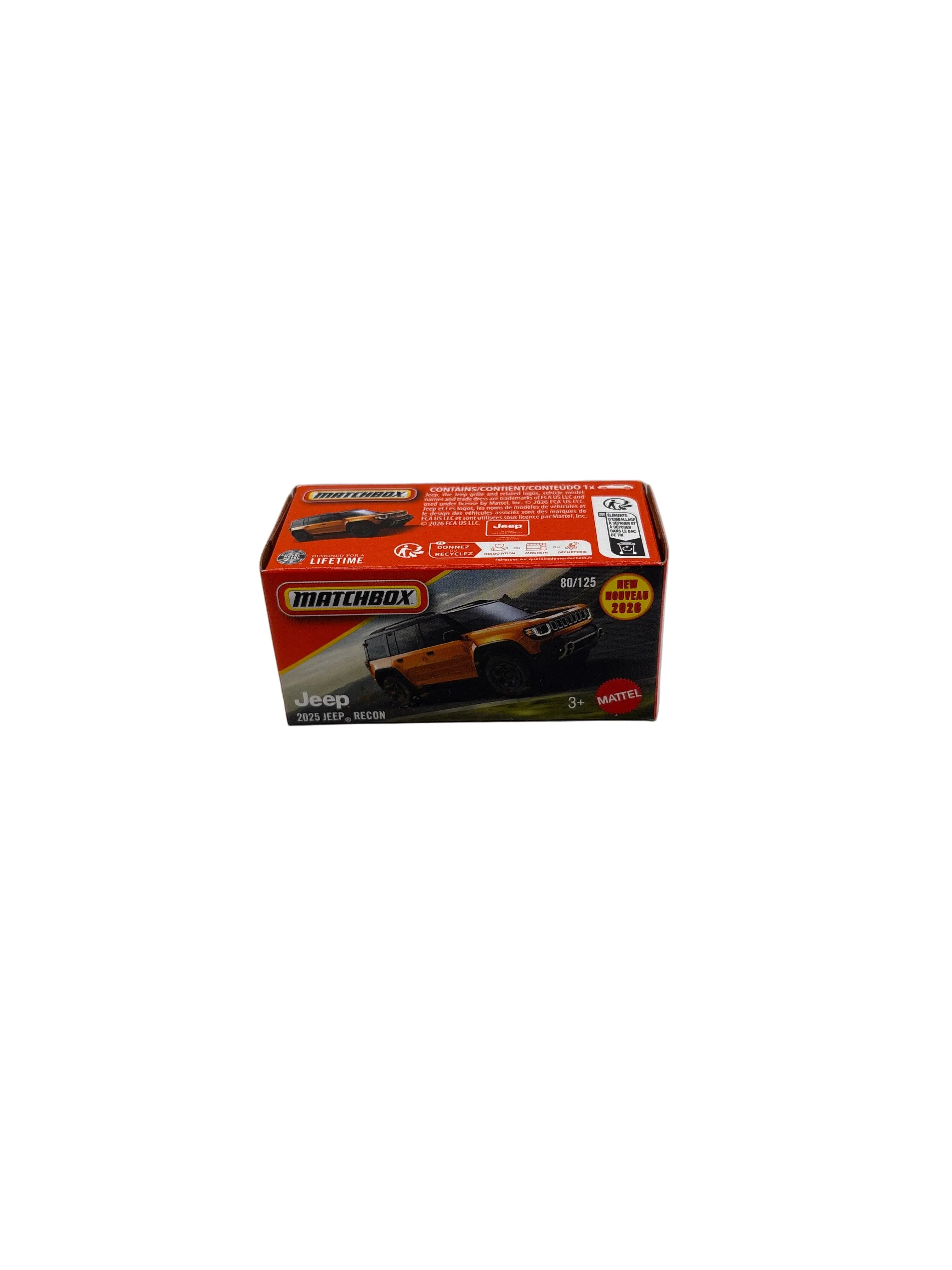 Matchbox 2025 Jeep Recon Diecast orange