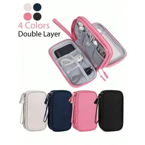 1PC Travel In Style With Our Waterproof Electronic Storage Bag - Perfect For U Disks, Hard Disks, Headphones, And More! For Fall Home Decor For Travel Storage Bag,Makeup Bag,Cosmetic Bag,Vacation Organizer,Large Capacity Makeup Organizer Makeup Case