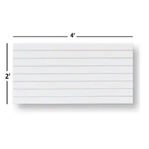 2' x 4' White Slatwall Panels (Set of 2)