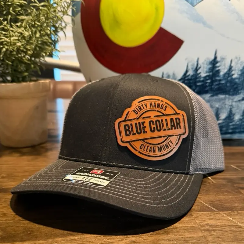 Blue Collar Dirty Hands Clean Money Richardson 112/Decky Mesh Adjustable Snapback OSFM