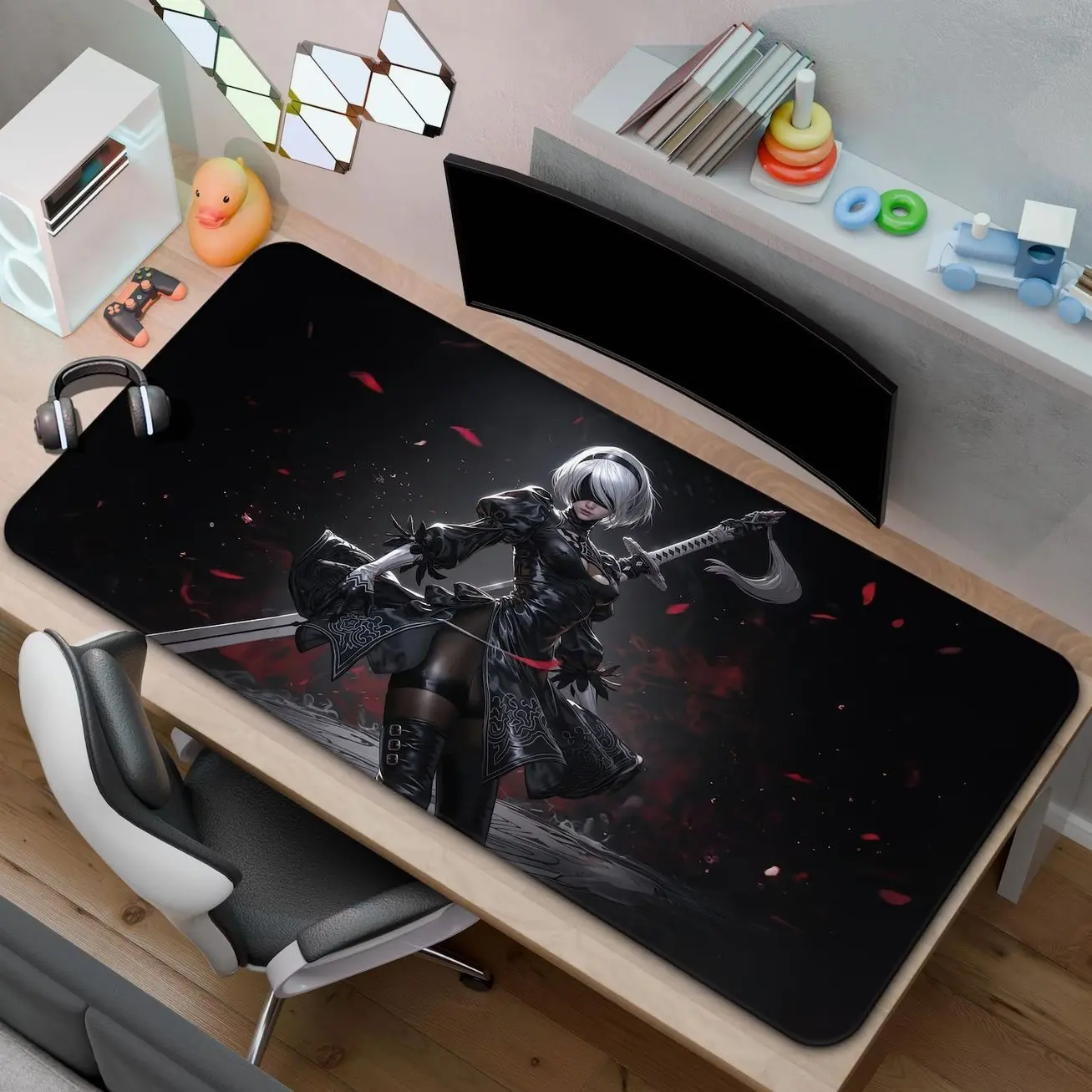 Nier Automata Mouse Pad | 2B Desk Mat | A Gift for Gamers