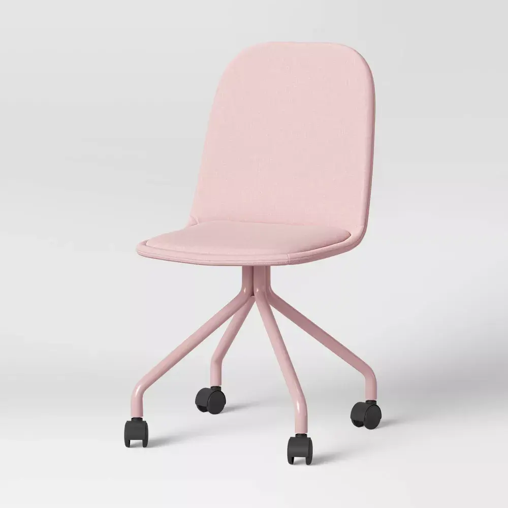 Pillowfort Armless Desk Task Office Chair Kids Wood Steel Kids' Study Room Pink Pillowfort Armless Desk Task Office Chair Kids Wood Steel Kids' Study Room Pink