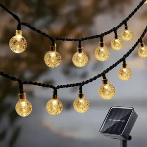 39FT 100LED Solar Powered LED String Light Waterproof Outdoor Crystal Ball Decor for Garden Camping Party Indoor & Outdoor Multi-purpose