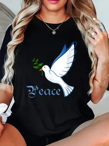 Dove of Peace T-Shirt White Dove Tee Shirt T-Shirt funny graphic tees vintage graphic tees women's shirts