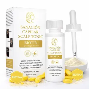 Capilar Scalp Tonic Biotin & Collagen Infused for Colored & Damaged Hair 60ml Sulfate & Paraben Free for Men and Women