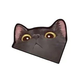 ARAWARA Cute Anime Cat Car Sticker, Peeking Cat Decals for Bumper Rear Window Mirror