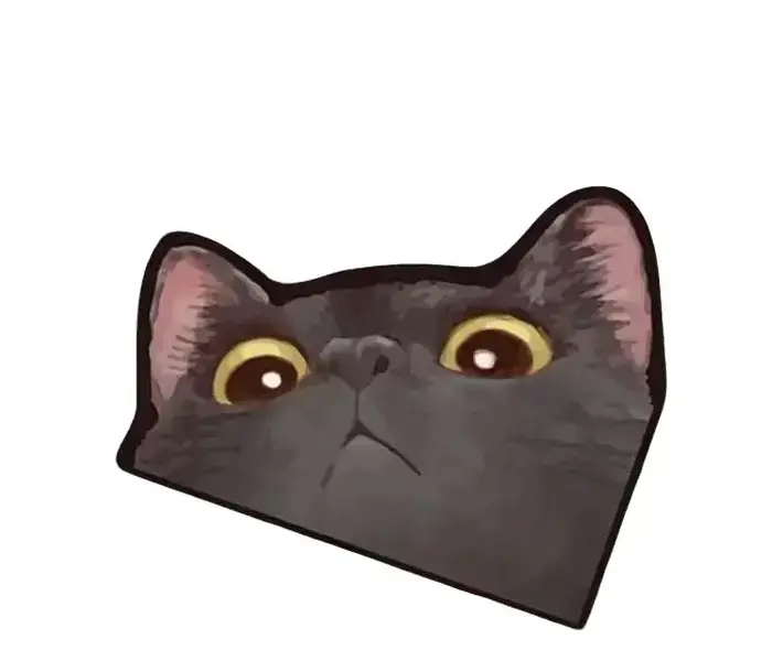ARAWARA Cute Anime Cat Car Sticker, Peeking Cat Decals for Bumper Rear Window Mirror
