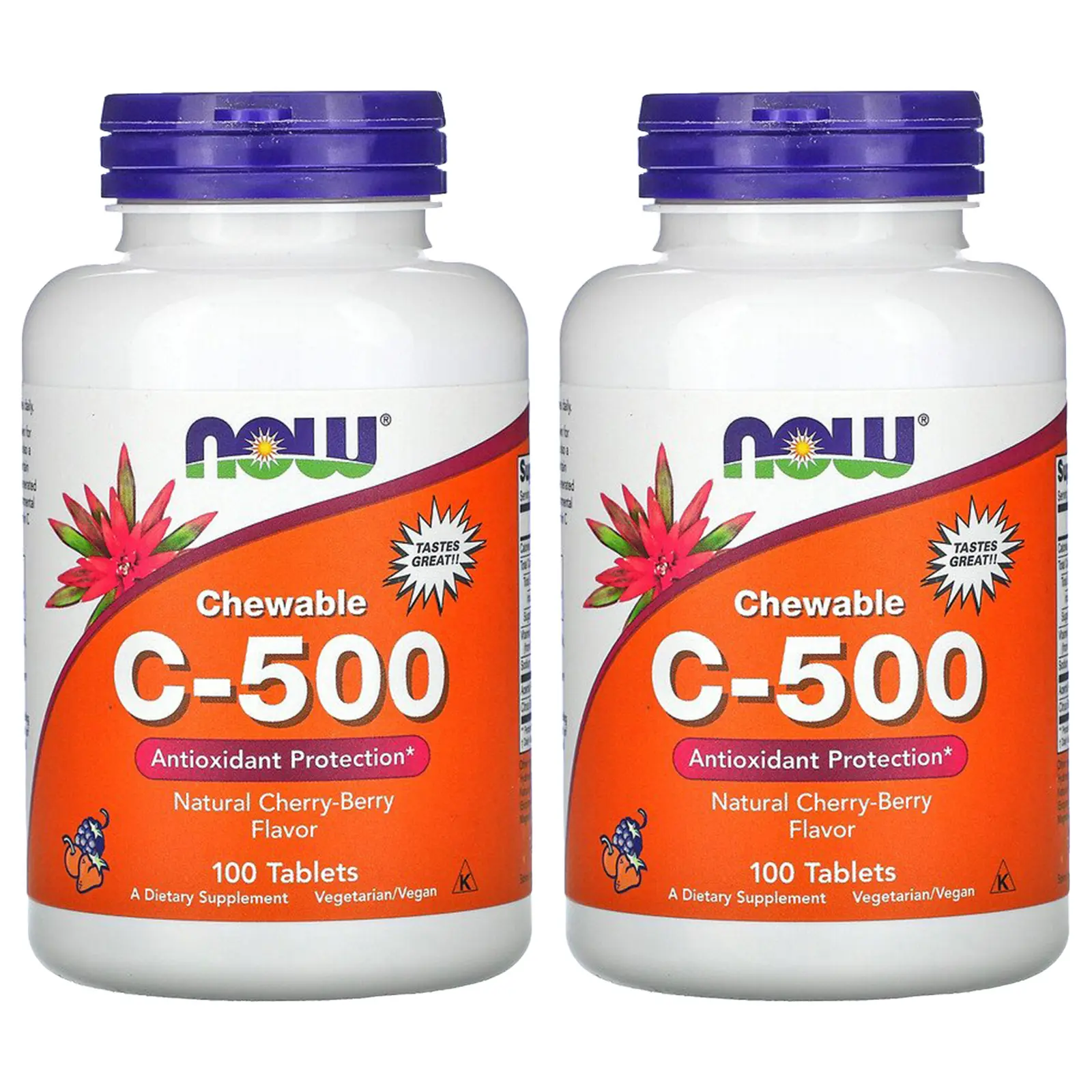NOW Foods Chewable C-500, Cherry-Berry Flavor
