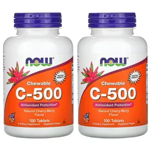 NOW Foods Chewable C-500, Cherry-Berry Flavor
