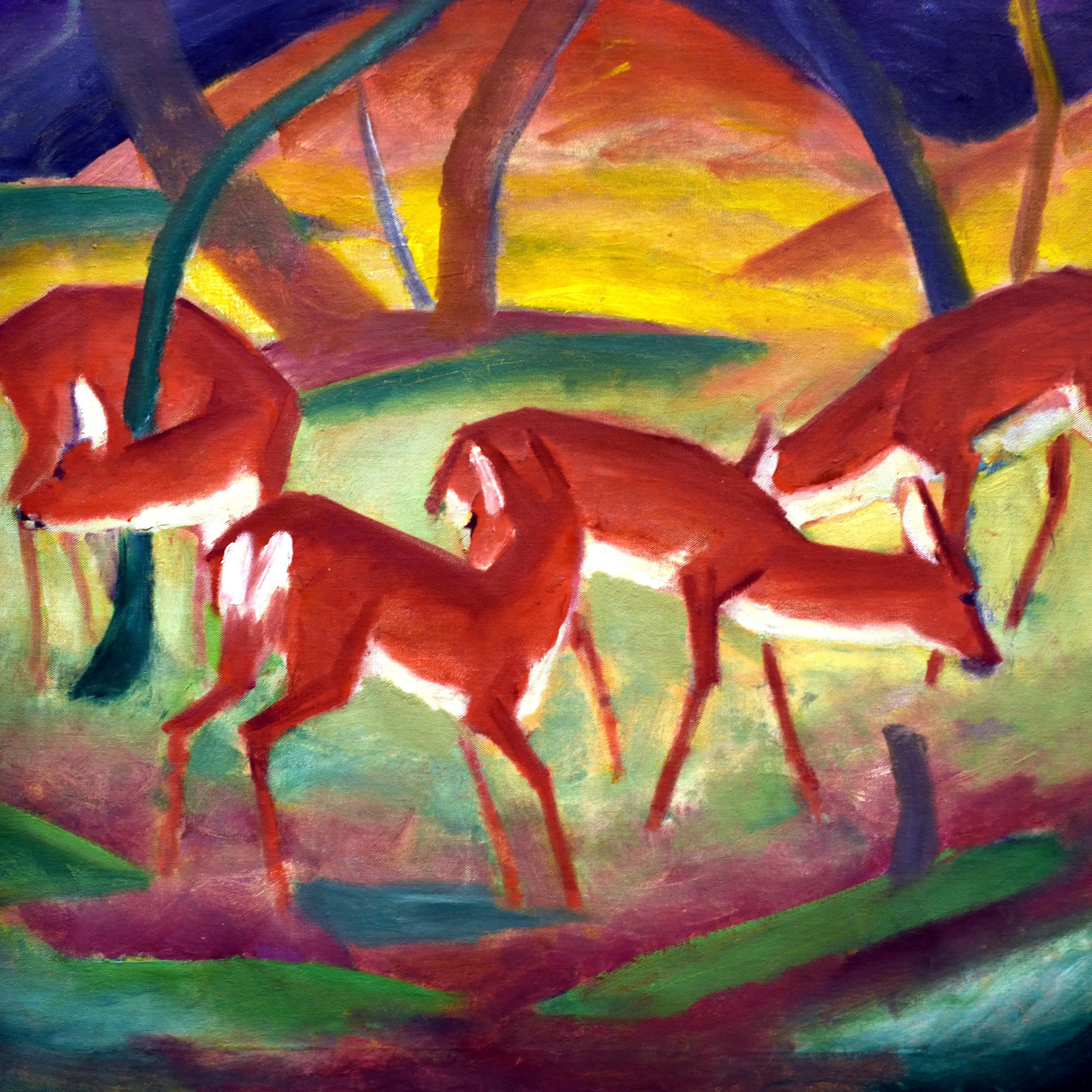 Red Deer, 1910 (50 Piece Mini Wooden Jigsaw Puzzle)