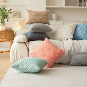Classic short chain corduroy throw pillow, sofa pillow cover, backrest pillow, headboard cushion, pillowcase, bed cushion