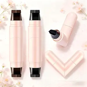 Rotating Dual-Ended Eyeliner Stamp & Liquid Liner, Quick Dry Long Lasting Waterproof Formula, Effortless Winged Cat Eye, Precision Compact Makeup Tool