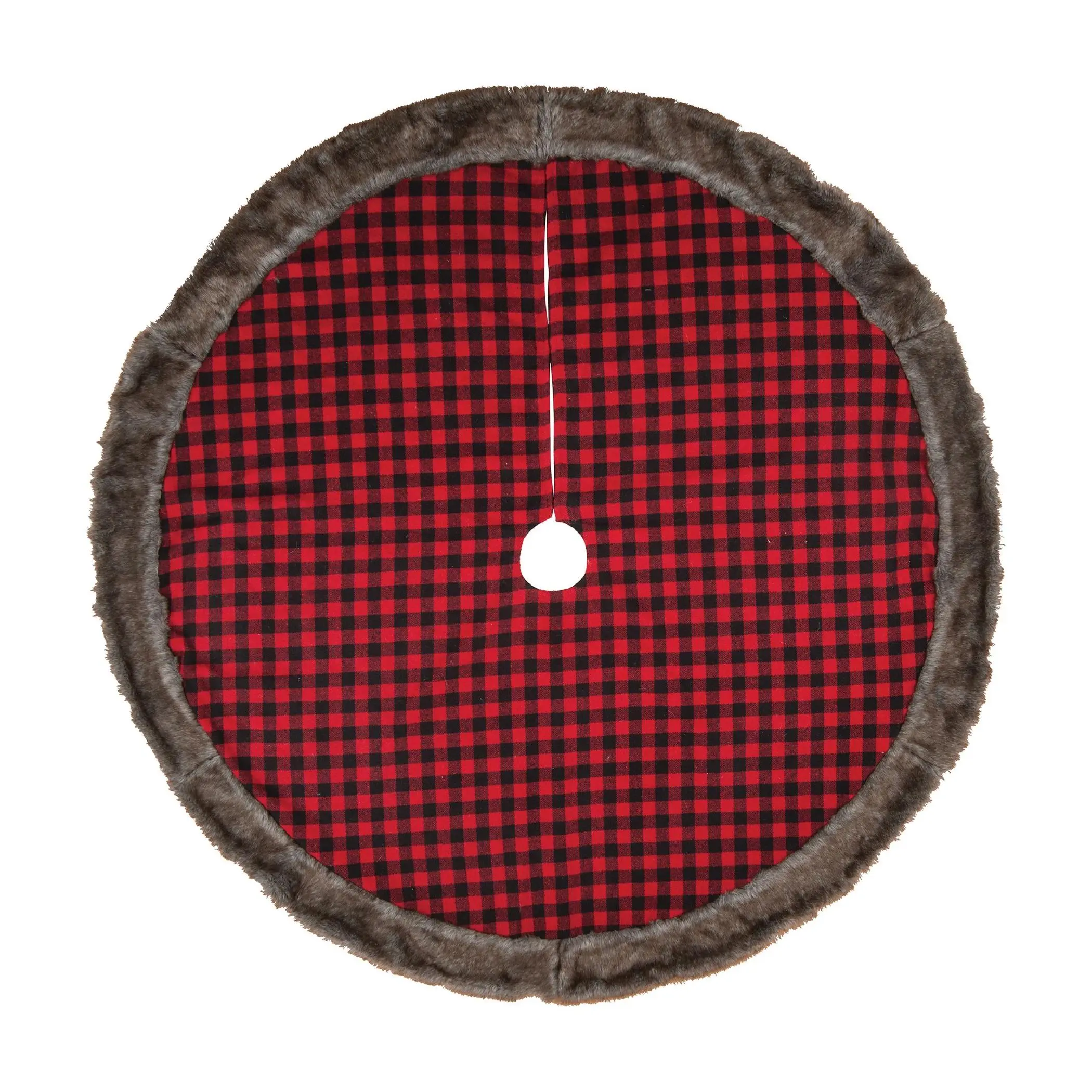 54" Buffalo Check Tree Skirt by Valerie