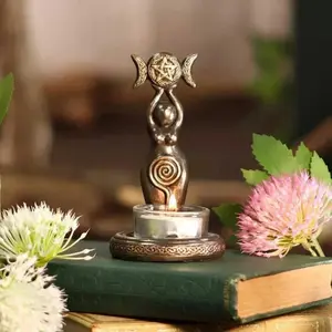 Home Decoration Resin Candlestick Lighting Crafts Garden Study Candlestick Decoration