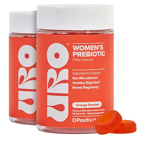 URO Women's Prebiotic Fiber Gummy - 2 Bottle
