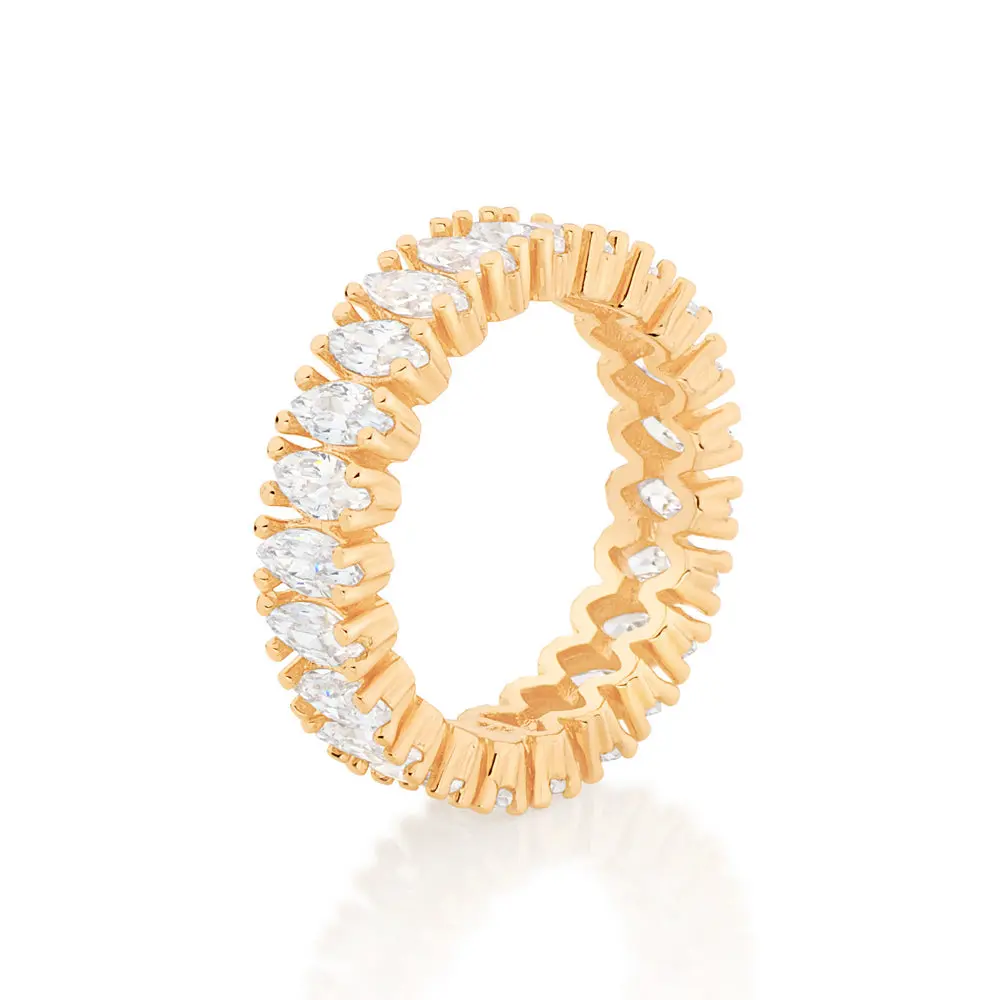 GOLD RING WITH ZIRCONIA