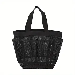 Portable Shower Storage Bag Quick-Drying Mesh Shower Bag Mesh Shower Caddy Tote For Bathrooms Space Saving & Lightweight For Carrying Caddy