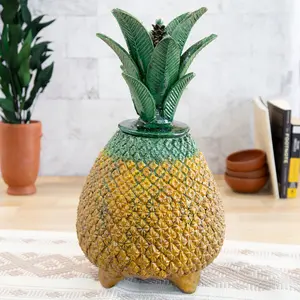 Piña Real 19" Decorative Pineapple Sculpture