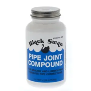 212 MAIN Grit-Free Water-Safe Pipe Joint Compound, 2oz Pipe Sealant, Black Swan Manufacturing 139200067 02000
