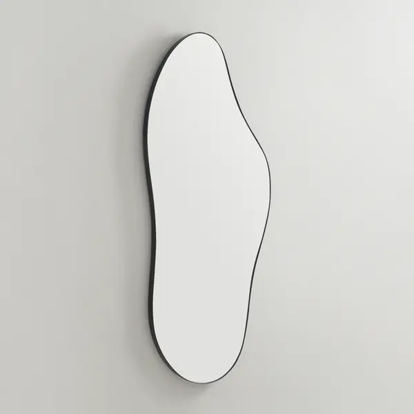 Z Gallerie Puddle Irregular Minimalist Home Decorative Mirror - Freeform Shape, Reflective Glass, Stainless Steel Accents, Mountable Wall Accessory for Home, Apartment